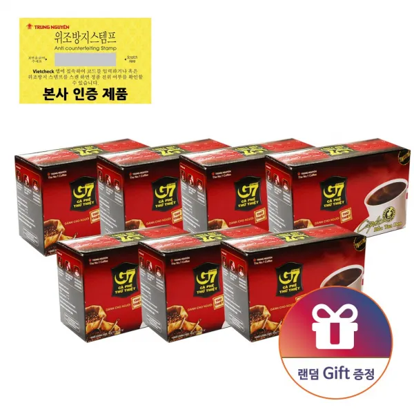 G7 베트남 블랙커피 내수용 15개입 X 7박스+사은품, 1set