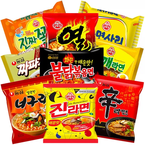 농심 신라면 오뚜기 진라면 삼양 팔도 봉지라면 모음 05.너구리 멀티팩 5개입