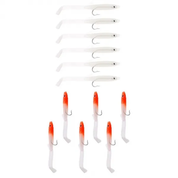FWT12pcs 인공 야만적 인 장비 장어 준비 bionic 미끼 낚시 미끼 미끼