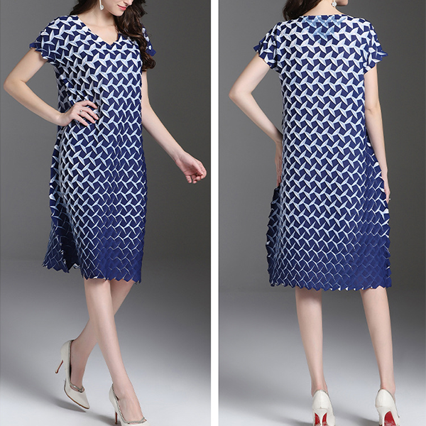 퀸앤조이 프리미엄 플리츠 인어공주 얇은 원피스