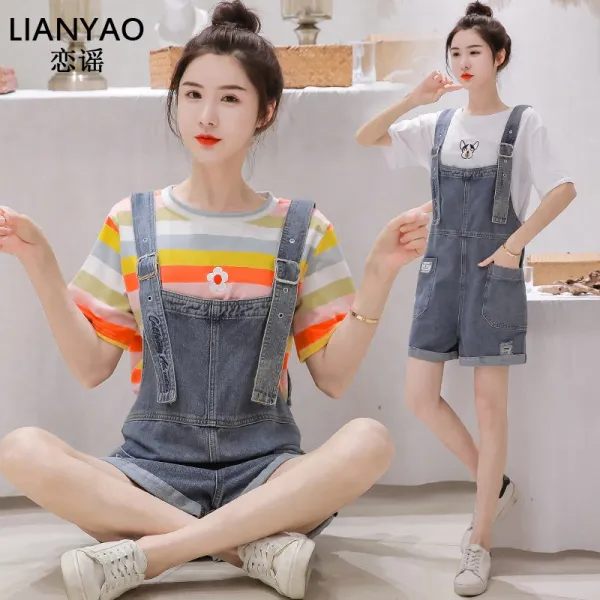 싱푸리 여성바지 데님 일자바지 여름 봄가을 커플 개강룩 시밀러룩
