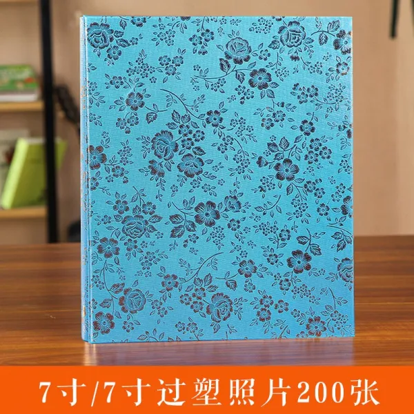 어플로즈캐스팅 대용량앨범 7인치 200 장 과소 성형함 4본 삽입페이지 시험해 보다 정 심플 얇은 엠보가죽 7인치 200 장 무 아케이