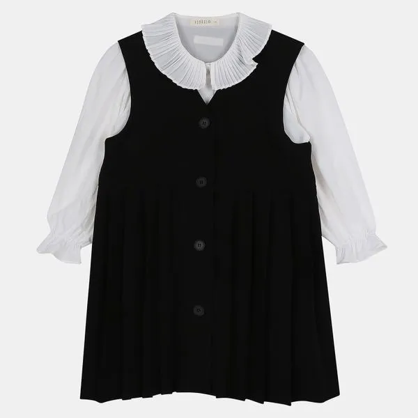 일로딜로 쇼핑점 여아주니어 봄 부터 가을까지~봄 가을신상템 상하세트/원피스/티셔츠/반바지/레깅스등등 할인전!! 신학기 원피스 셋트 Idsm2211z