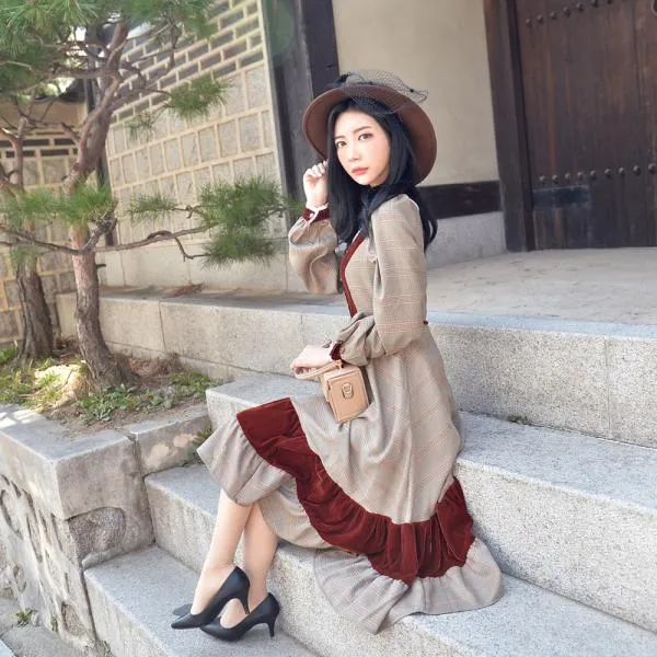 빅토리아 벨벳 경성의복 개화기 의상 개화기의상 경성의상 경성시대옷 개화기패션 개화기옷 개화기원피스 경성시대 레트로의상 복고의상 경성시대의상