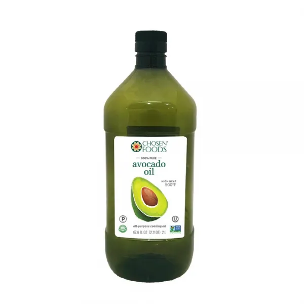 Chosen Foods 100% Pure Avocado Oil 2 L Non-GMO 오소리기름 아보카드오일효능 소기름 게걸무씨앗기름 산루카스아보카도오일 압착유채유 태국코코넛오일, 1개, 1ml