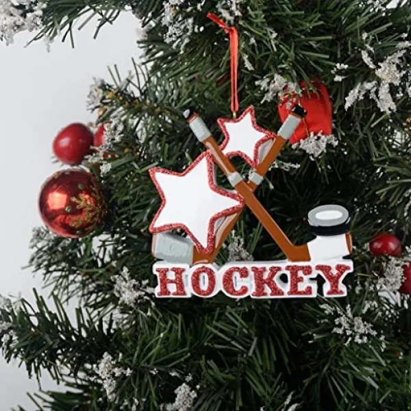 Maxora는 스포티 한 광신적 인 크리스마스 장식 (맞춤형 아이스 하키)입니다. (CUSTOMIZE IT Yourself Ice Hockey), 본상품