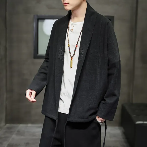 봄 여름 차이나 마른남자옷 면린넨 도포 코트 중국한복 C229y617p75