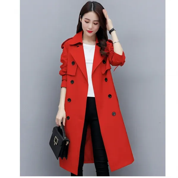 엘앤엘 여성 트렌치코트 봄 가을 재킷 자켓 바바리 코트 +파우치 증정 38PH1B