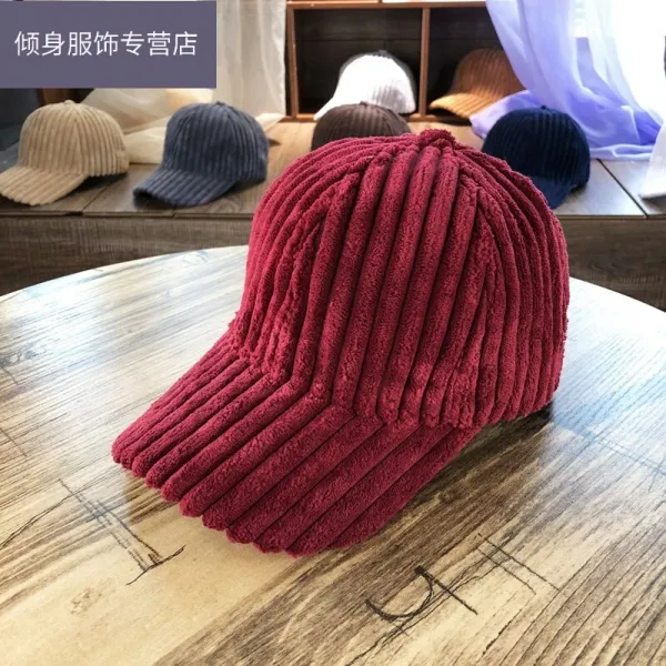 모자 여자 테니스 빨간색 오리 혀 모자 여자 가을 겨울 한판 오리 혀 모자 여자 색 오리 혓바닥 벨벳 벨벳 벨벳 어울리다 학생 조화 모자 여자 와인 빨간색 54-59 센티미터 조절 가능