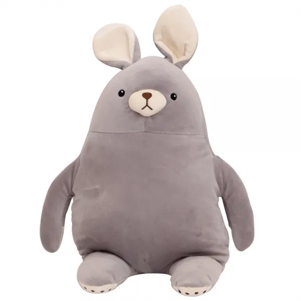 라움생 애착 인형 곰 토끼인형 모찌 귀여운 동물 큰 대형 신생아 아기 유아 수면 봉제 수제 핸드메이드 애착인형, 그레이, L-50cm