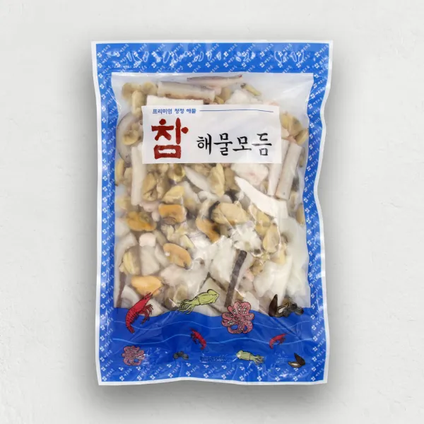 [참] 손질 해물모듬 1.2kg (600g x 2pack), 2팩, 600g