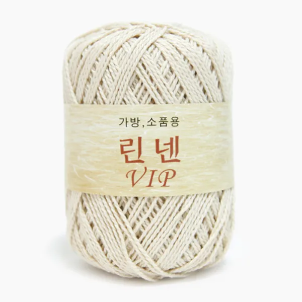 필립섬유 린넨VIP 65g 105m 40색 프리미엄린넨80% 면20% 가방소품뜨기좋은실, 3.아이보리