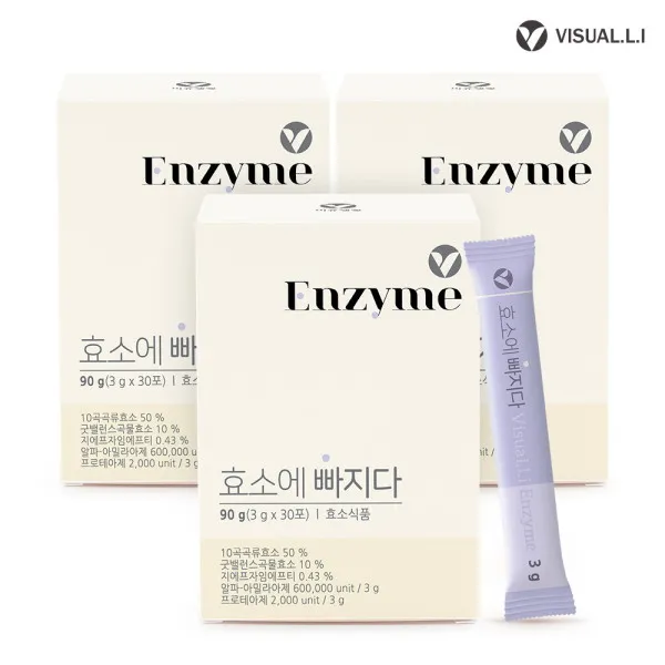 [비쥬생정] 효소에 빠지다(3g x 30개입) 3box, 상세 설명 참조