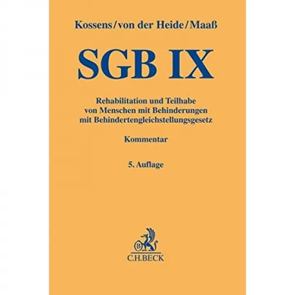 SGB ​​IX : 장애인 기회 균등 법 (노란색 설명서)이있는 장애인의 재활 및 참여, 단일옵션, 단일옵션