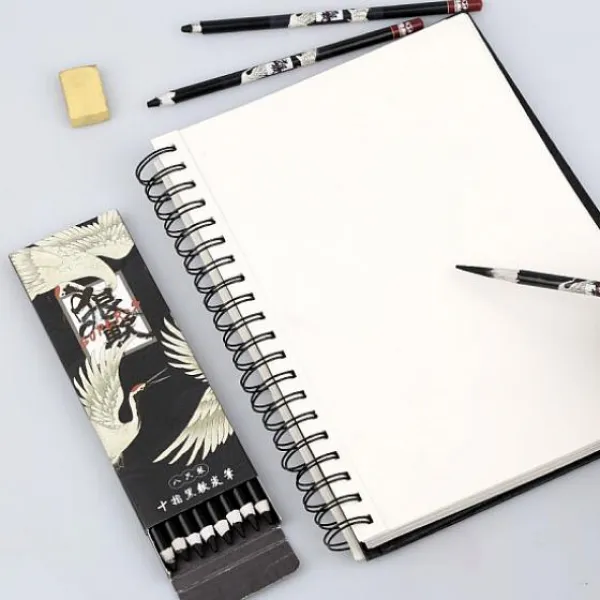 요루컴퍼니 스케치 연필 미술용품 화구 화재 회화, Soft carbon pen 8 pi Default