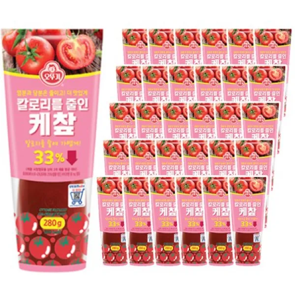  멸치쇼핑 칼로리를 줄인 케찹 280g X 30개