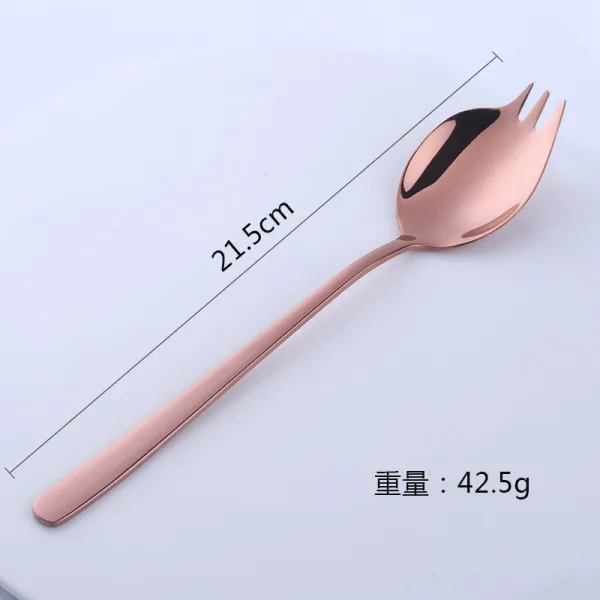 일체 Ok 포크 컬러 수저 샐러드 포크 메 인 숟가락 창의 국자 포크 국수 로즈 골 35095976934