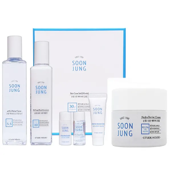 에뛰드하우스 순정 스킨케어 3종 기획세트 토너180ml+에멀전120ml+크림75ml 단일상품