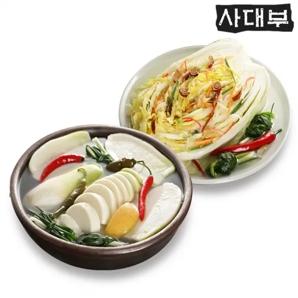 사대부 동치미3kg + 백김치3kg 1ea 6kg