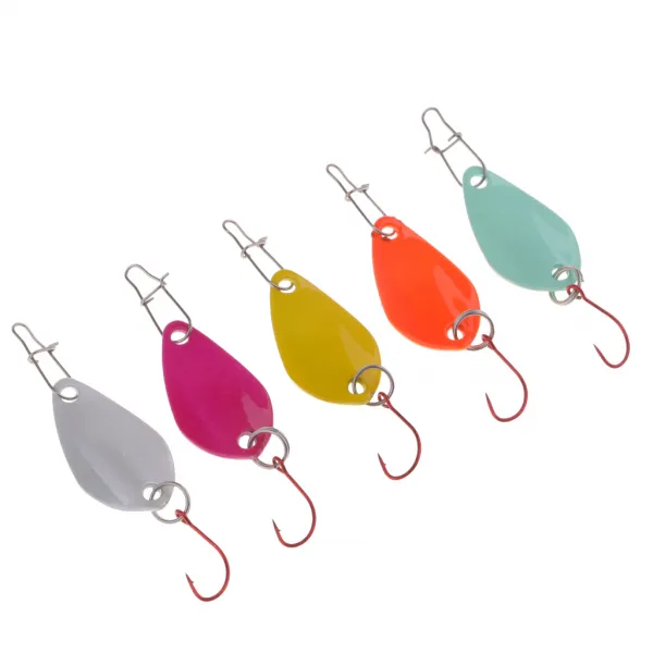 JC 민물 및 바닷물 낚시를위한 5pcs 스푼 낚시 루어 하드 미끼