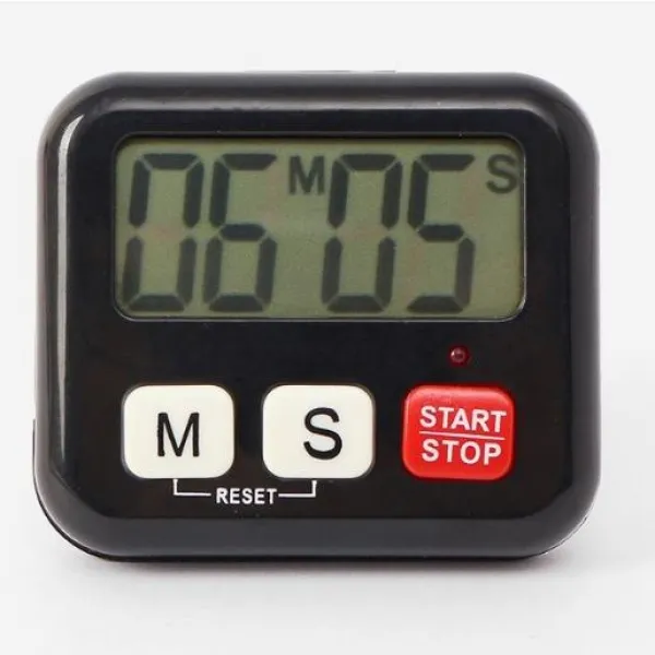 에이티엔 실용 아이템 심플한 디자인 만원대 선물 디지털 자석 타이머 블랙 스톱 E 293836 1개