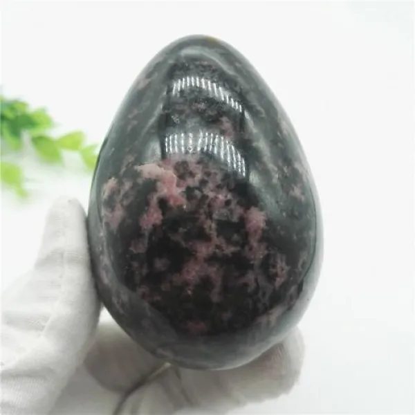 [해외] 희귀 천연 레드 블랙 토르말린 크리스탈 구 계란 치유 광물 표본 에너지 REIKI 컬렉션, 상세내용표시