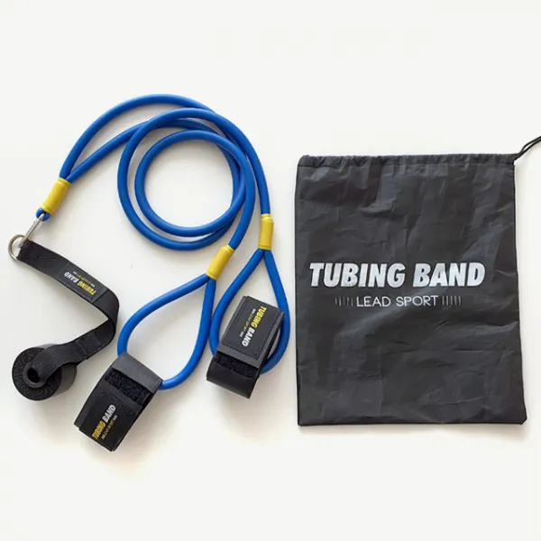 리드스포츠 튜빙밴드 세트 야구 어깨 근육 강화 운동 밴드 스트레칭 상체 재활밴드, 튜빙 밴드(네이비_SH-9001)