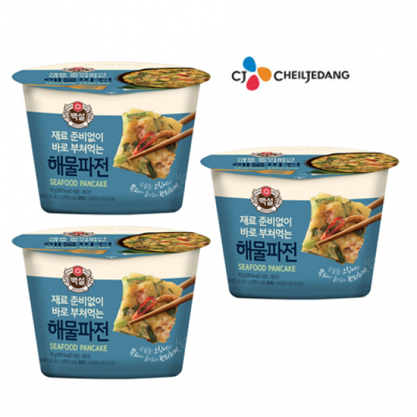 투엠샵 CJ백설 바로부쳐먹는 해물파전, 3개