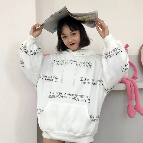 style시대 여성 기모 빅사이즈 루즈핏 후드 맨투맨 M037