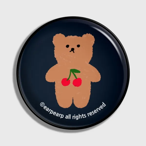 [바보사랑] Cherry big bear-navy(earptoktok), 1개, Whitebody