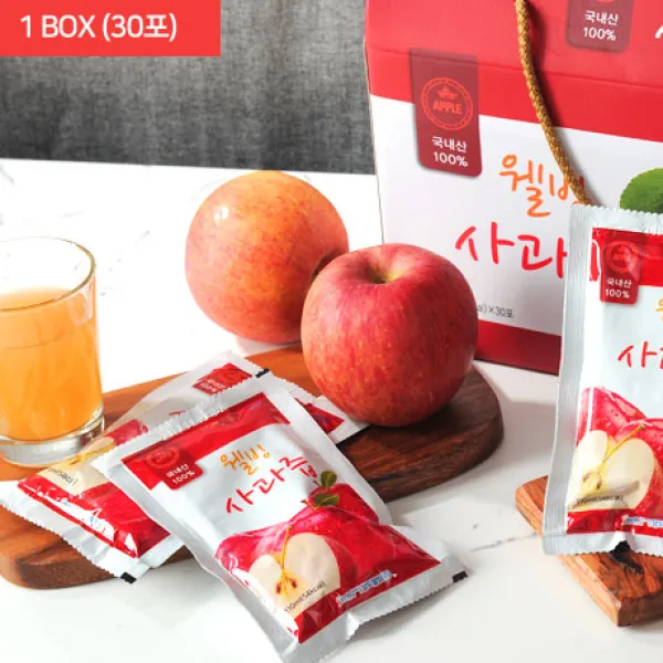 [삼도웰빙] 국내산 사과즙 100% 110ml x 30개입