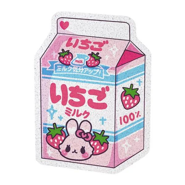 주방매트 셀럽 애니메이션 매트 진입문 실타래 신발깔창 가정용 침실 주방 욕실문입구 미끄럼방지매트 문주문제작, C08-젖내 토끼(기형)