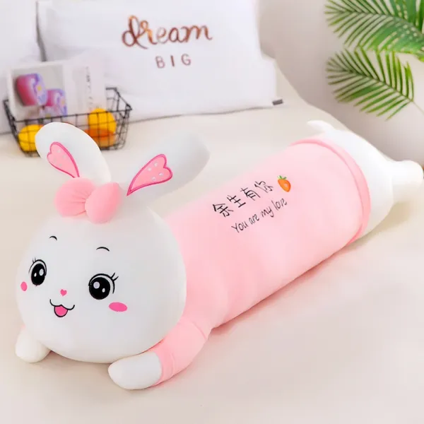 ZZJJC 뽀글이 잠자는 쿠션 롱 침대 인형보잘하다