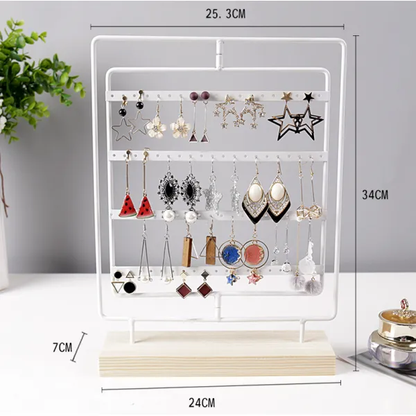 신세계상점 테이블선반 그테이블 홀더 자 진열대 피어싱 가정용 스틴 장식 드롭귀걸이 수납정리대