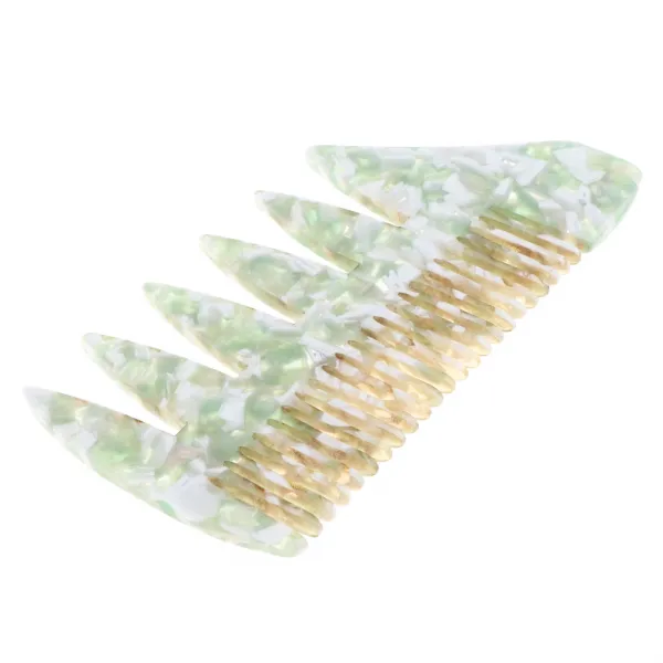 Zeyuan 남자의 넓적 다리 빗 Hairdressing 빗 머리 색깔 빗, 10.5 x 5.5cm, 녹색, 플라스틱