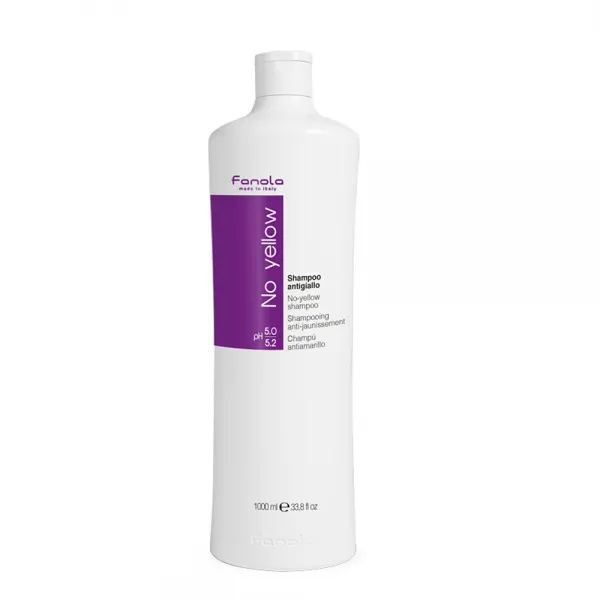 Fanola 파놀라 노 옐로우 보색샴푸 라지 33.8oz(1000ml) No Yellow Shampoo Large Bottle, 단일상품
