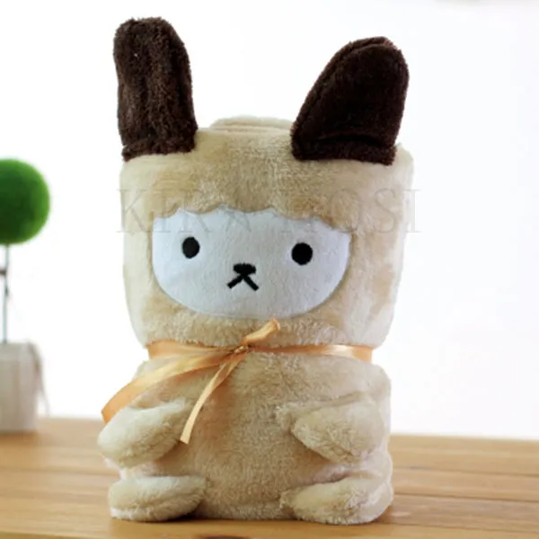Kirahosi 무릅 담요 밍크 담요 낮잠이불 여행용 학생 사무실 이불 33 J 11 Chkubtmh 민트 코끼리 