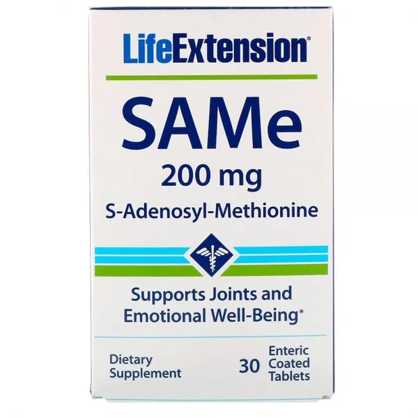 Life Extension 라이프익스텐션 Same S 아데노실adenosyl 메티오닌methionine 200mg 30장용코팅정 1팩 30개입
