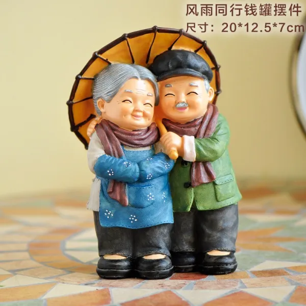 술장 진열 장식품 실내 작은 악세사리 거실, 노 오동반함 -비바람을 맞다 동업자