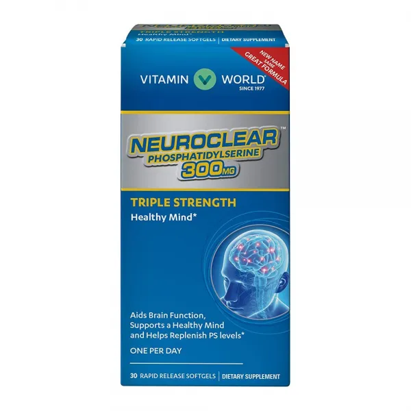 비타민월드 NeuroClear 포스파티딜세린 300mg 30정, 30캡슐