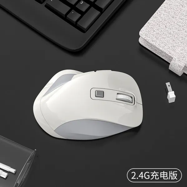 무선 마우스 블루투스 마우스 레노보 마우스 블루투스 무선 마우스 음소거 충전식 여성 남성 Xiaomi 화웨, 화이트 - 단일 모드 충전, 공식 표준