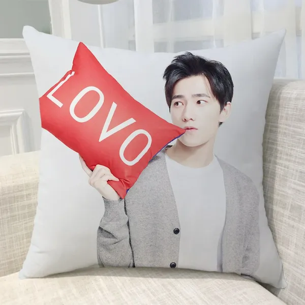 양양 베개 양면 맞춤 전업 고수 엽수 동일 쿠션 자 남녀 학 생일선물로 50x50cm실크 선명한