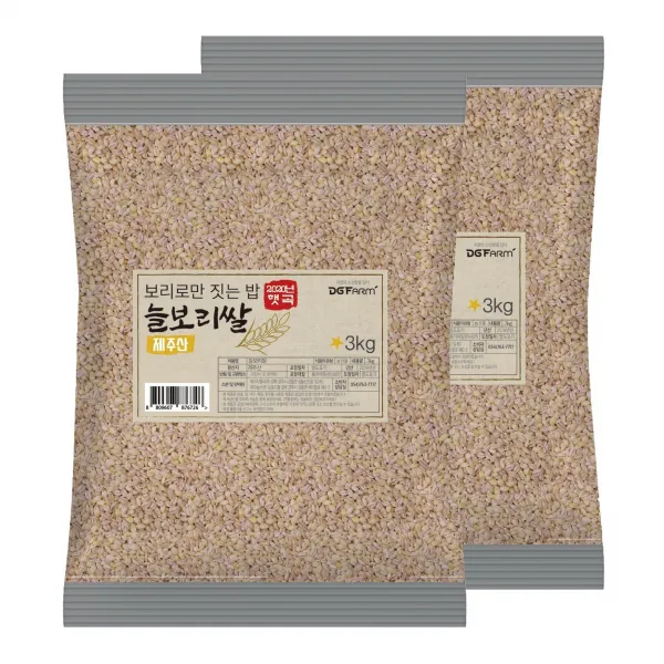 DG FARM [제주산20년햇곡] 추억의 꽁보리밥 3Kg, 2개
