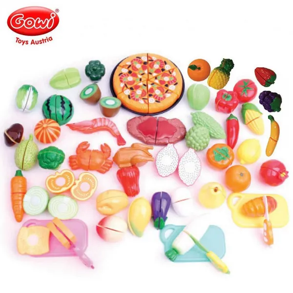 타임스글로벌 고위 세가족 푸드컷팅 51PCS 보관함포함 소꿉놀이
