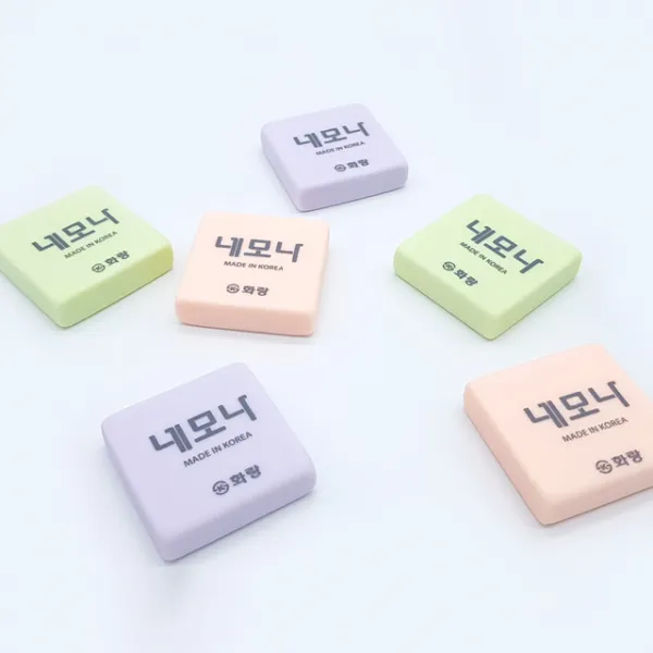 화랑고무 네모나 700 지우개 낱개 색상랜덤, 단품