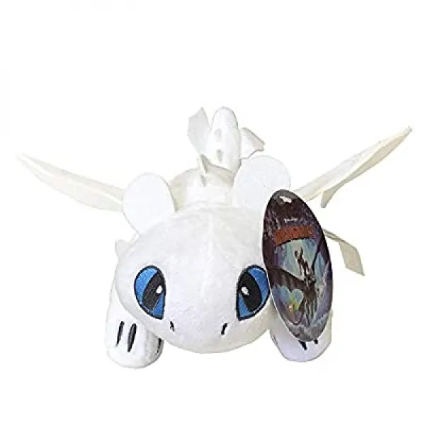 Toothless Dragon How to Train Your Light 퓨리이없이 라이트 격노 인형 장난감 드래곤 버크의 수호자 10 인치, 1개