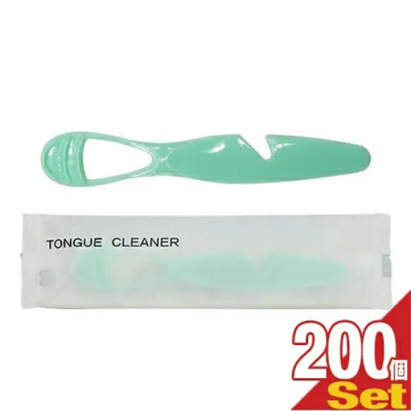 [호텔 어메니티][혀 솔][개포식 타입]혀 클리너(TONGUE CLEANER)×200개 세트-혀 청소에 표리 양면 사용할, 1