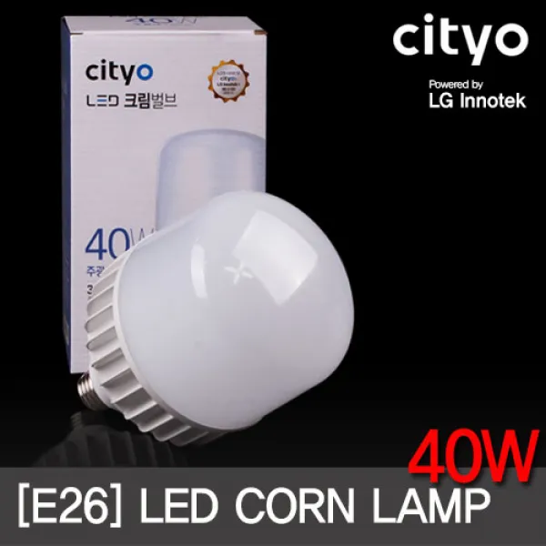 씨티 LED전구 글러브 40W E26소켓 주광색.전구색 LG이노텍칩 보안등, 주광색(하얀빛), 1