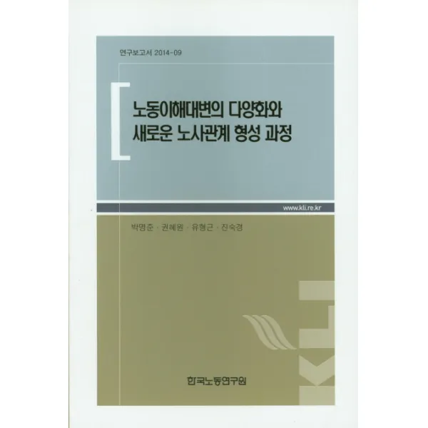 노동이해대변의 다양화와 새로운 노사관계 형성 과정, 한국노동연구원