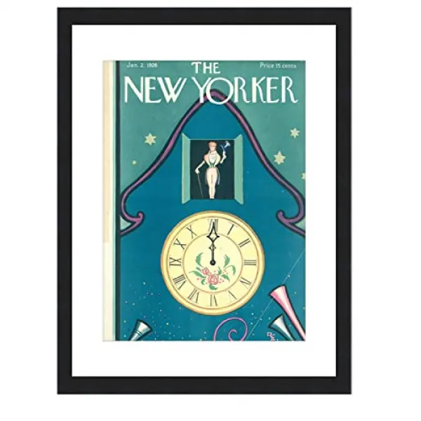 EOM New Yorker 매거진 액자 � UV 아크릴 뒷면 및 흰색 매트-8 5 8 x 11 5 8 크기의 잡지에 적합 - E0905081FJ6CSN1, 기본